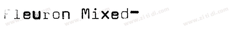 Fleuron Mixed字体转换